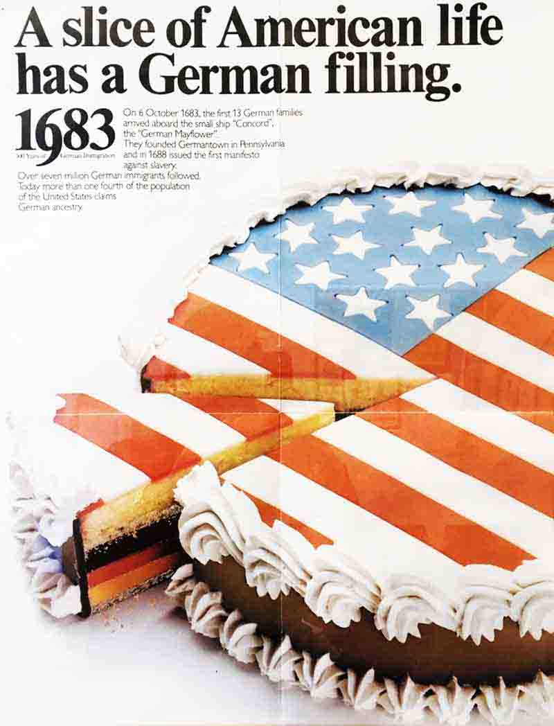 Stars and Stripes Cake with German filling