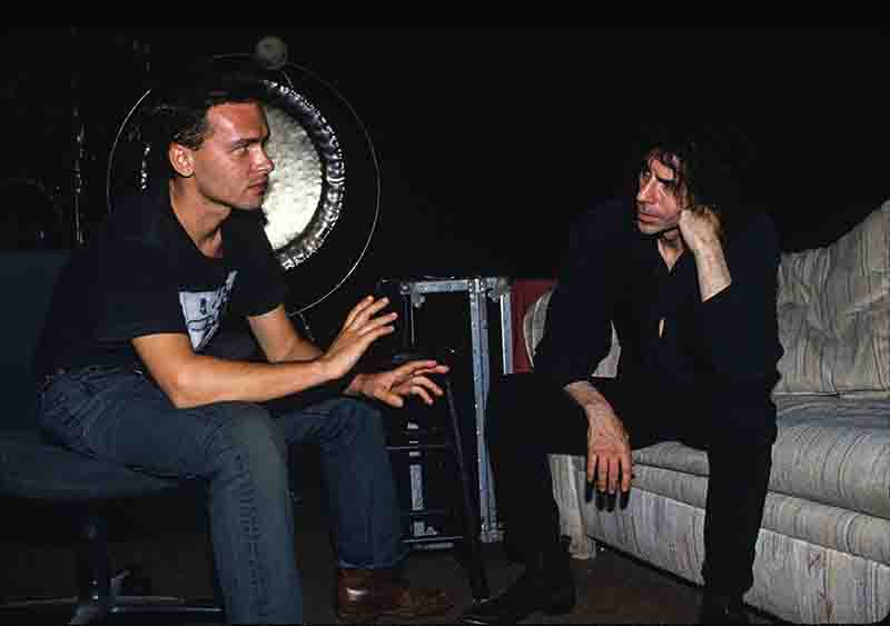 J Geils Band Singer Peter Wolf + Likewolf Peter Wolf former J Geils Band frontman and Rock Icon with German Multi instrumentalist Likewolf in an interview in a rehearsal studio in Boston