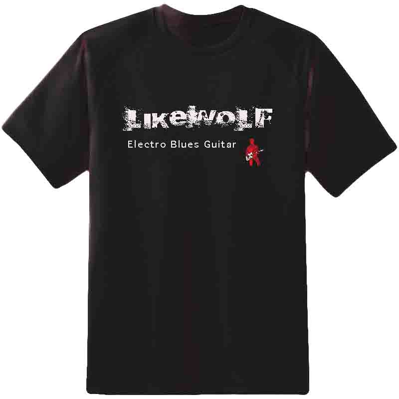 Black T-Shirt with Likewplf Logo